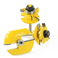 3PCS Router Bit Set 1/4 Inch Shank Raised Panel Cabinet Door Making Router Bits