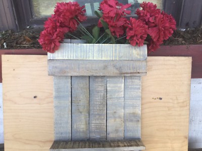 Handmade Rustic Hat An Coat Rack Repurposed Pallet Wood Double Antique  Hooks