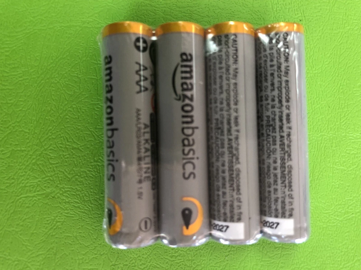 AmazonBasics AAA Performance Alkaline Batteries 1 PACK 4 Count