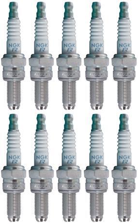 Set 10 NGK Standard Spark Plugs for Jhon Deere RSX850I 2013 Engine 850cc