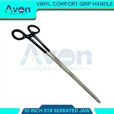 NEW 10" Hemostat Forceps LOCKING CLAMP STRAIGHT Jaw Surgical Instrument-BLUE