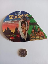 ADESIVO VINTAGE ORIGINALE GIOCO BAMBOLA WINNETOU