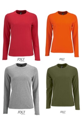 SOL´S Damen Langarmshirt Longsleeve S M L XL 2XL Übergrößen