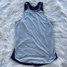 Women  s S Small The North Face Flash Dry Blue High Neck Sleeveless Top Activewea