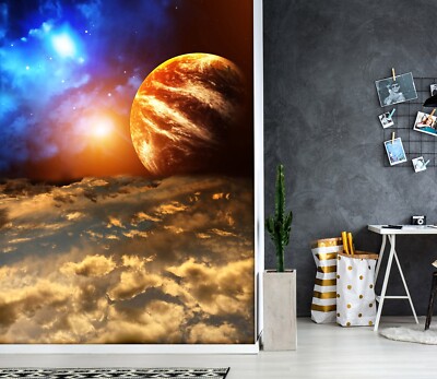 3D Planet H4518 Tapete Wandbild Selbstklebend Abnehmbare Aufkleber Erin