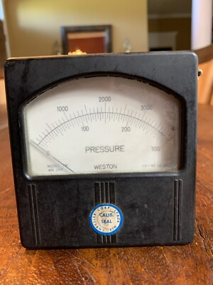 #ad #ad Weston Model 741 Pressure Gauge w CHRYSLER CORP SPACE DIV. Seal Not Tested $24.44