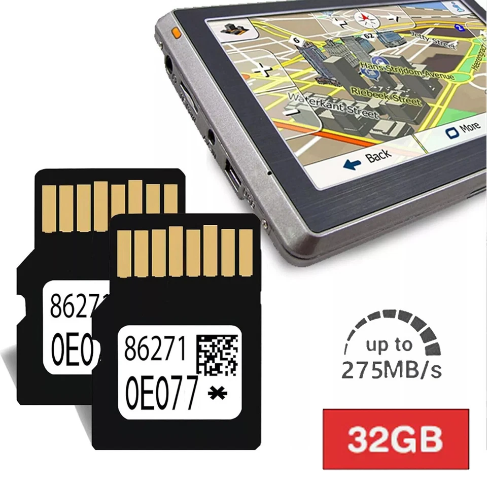 Tarjeta micro sd navegación GPS actualización mapa 2025 para modelos Toyota OEM 86271 0E077 Foto 4 de 4