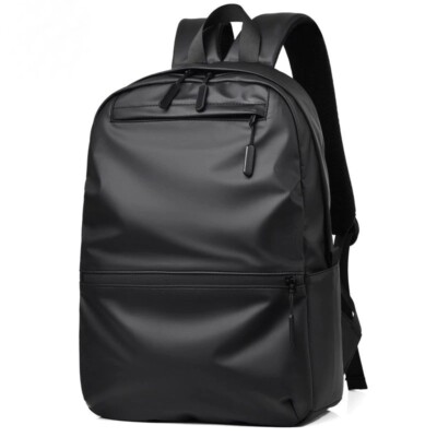 High Quality Men Backpack Soft Polyester Leather FashionSchool Travel LaptopBags