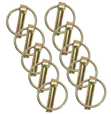 10X 10mm Lynch Pins Linch Pins Shaft Trailer Locking Retaining Pin Top ...