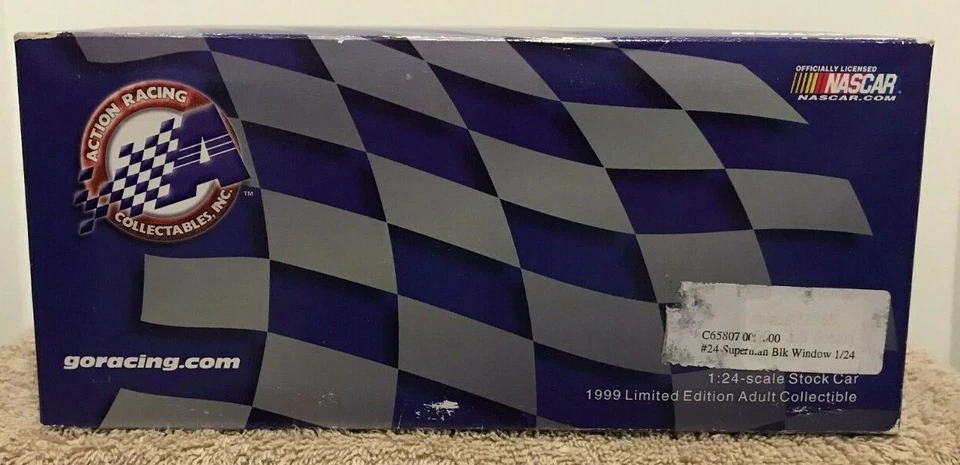 Action Jeff Gordon #24 Dupont SUPERMAN 1:24 Black Window Stock Car MIB - Image 3 of 4