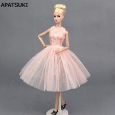 Pink Doll Accessories Dancing Costume Ballet Dress For 11.5" Dolls Sundress Toy