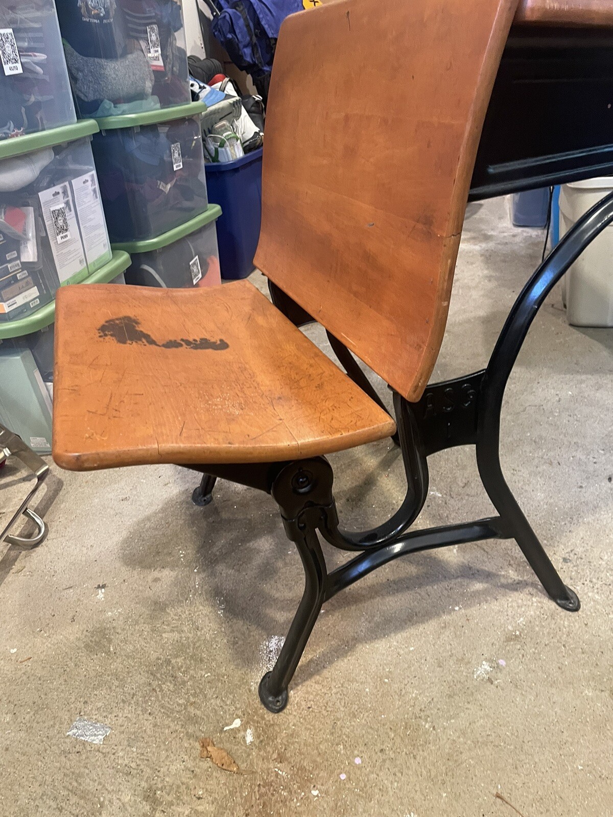 VINTAGE ANTIQUE SCHOOL DESKS complete with INK WELL (price listed is