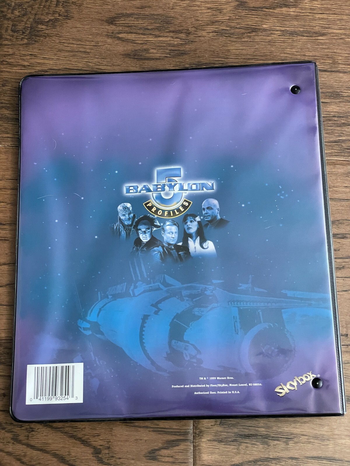 1999 SKYBOX BABYLON 5 PROFILES ALBUM BINDER for TRADING CARDS - Picture 3 of 3
