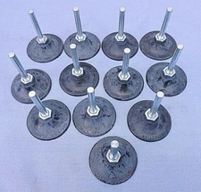 STANDARD ABRASIVES, HOLDER PADS, CLICK-ON, 2" MEDM W/TA4, 548057, LOT OF 12