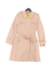 Max Studio Women's Coat S Pink Polyester With Nylon Trench Coat