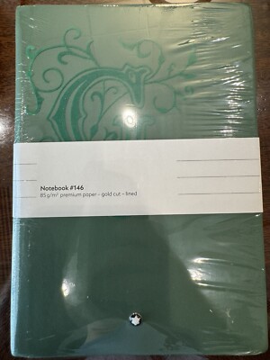 Lined notebook Montblanc #146 129464 Brothers Grimm stationery journal in green