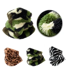 Winter Neck Warmer Gaiter Thick Fleece Windproof Face Mask Cover for Men Women