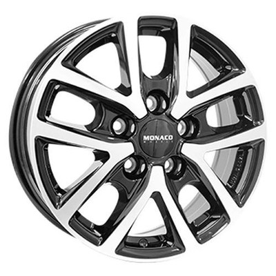 1x MONACO WHEELS MONACO CL2T black gloss polished 6.5Jx16 5x112 ET52