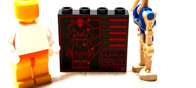 New LEGO Hedgehog Computer Screen Printed Wall Command Rescue Center Console