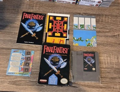 Final Fantasy Nintendo System NES Totally Complete In Box All Inserts Maps Wow