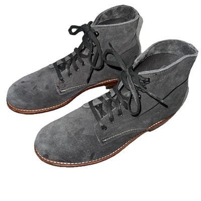 Wolverine 1000 Mile Made in USA Gray Suede Boots Sz 9 D W40193 | eBay
