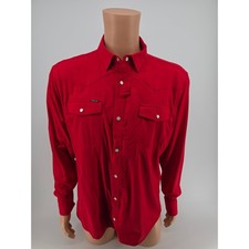 Men's Large Slim-Fit Long-Sleeve Poncho Western Pearl Snap Shirt