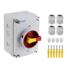 Antrader 32A 4Pole 800V AC Disconnect Switch with Cable Gland for PV System