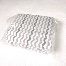 Gray Striped Design 24x38 Inch Fitted Crib Sheet From Parents Choice New WOT