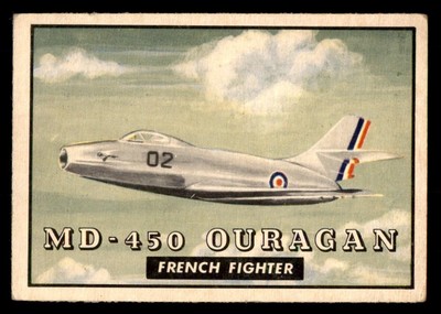 1952 Topps Wings #104 MD-450 Ouragan VG *e1