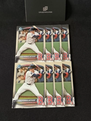 2025 Bowman Chrome - Roman Anthony #BCP-167 - 8 Card Prospect Lot - Red Sox