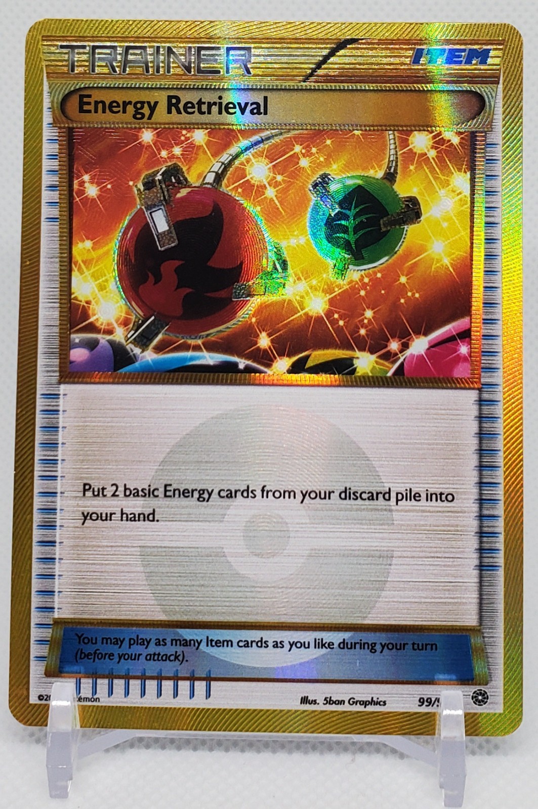 Pokemon Energy Retrieval 99/98 XY - Ancient Origins Holo Full Art NM