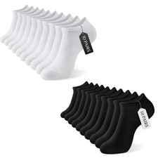 Men Cotton Ankle Athletic Socks Cushion Breathable Low Cut Sport 6 10 Pairs