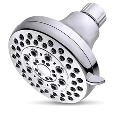 High Presssure Shower head, Premium Chrome Bathroom Fixed Showerhead, 5 Spray...