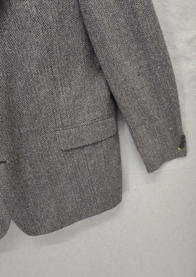 Blazer TravelSmith Hombres 46R Espiga Mezcla Lana Chaqueta Abrigo Deportivo Clásico Foto 4 de 4