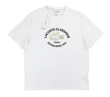 Lacoste Crew Neck Short Sleeve Graphic Men's Fashion Sleep T-Shirt L NWT