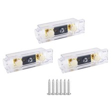 300A ANL Fuse Holder Block 3 Pack Heavy 0 2 4 8 AWG Car Audio Inverter Kit