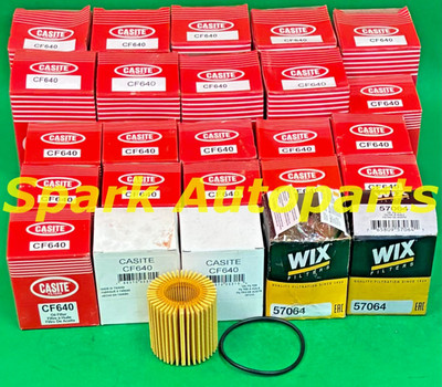 Lot of 25 Engine Oil Filter CASITE CF640 WIX 57064 For TOYOTA, LEXUS, CH10358