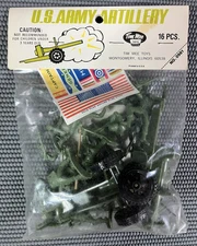VTG Tim Mee SEALED U.S. Army Artillery 16 PCS. Toy Soldier Figures Made In USA
