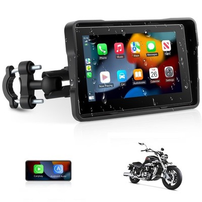 Jansite Motorrad CarPlay Bildschirm 5 Zoll Kabellos Motorrad Android... 