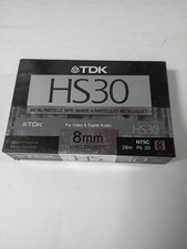 TDK HS30 8mm Video Tape - Japan 1989 / New Sealed