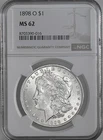 1898-O  $1  MORGAN SILVER DOLLAR  "NEW ORLEANS"  NGC MS62  #8703390-016