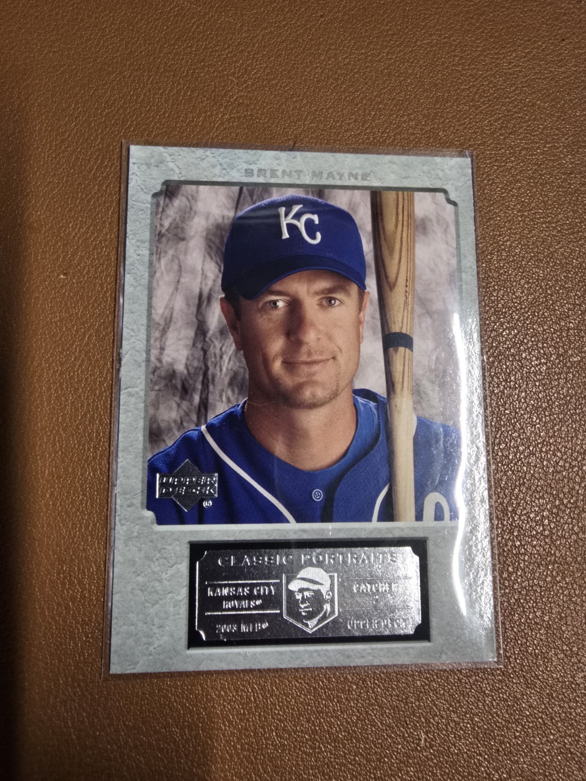 2003 Upper Deck Classic Portraits - Brent Mayne #29 Gold /25