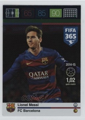 2015 Panini Adrenalyn XL Fifa 365 Goal Machine Lionel Messi #163 c4m