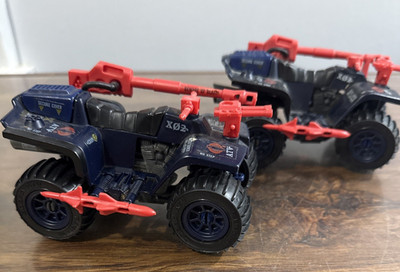 GI Joe Cobra Ferret ATV Original Vehicle COMPLETE x2 Vintage 1985 Hasbro