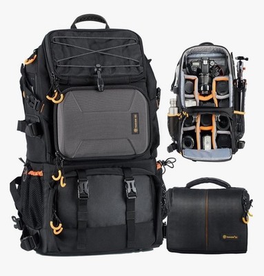 New! TARION PB01 Pro 2-in-1 Camera Backpack Large with 15.6'' Laptop Compartment