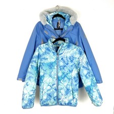 Gerry 2 n 1 Coat  Jacket Girls Large 14/16 Blue Hooded Parka Youth Ski Winter