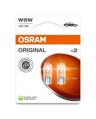 DUOPACK OSRAM W5W AUX 12V 5W W2.1x9.5d 50 lm Blister Glühlampe Model 2024