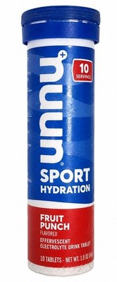 Nuun Sport Hydration Fruit Punch Electrolyte Tablets 10 Servings Sealed