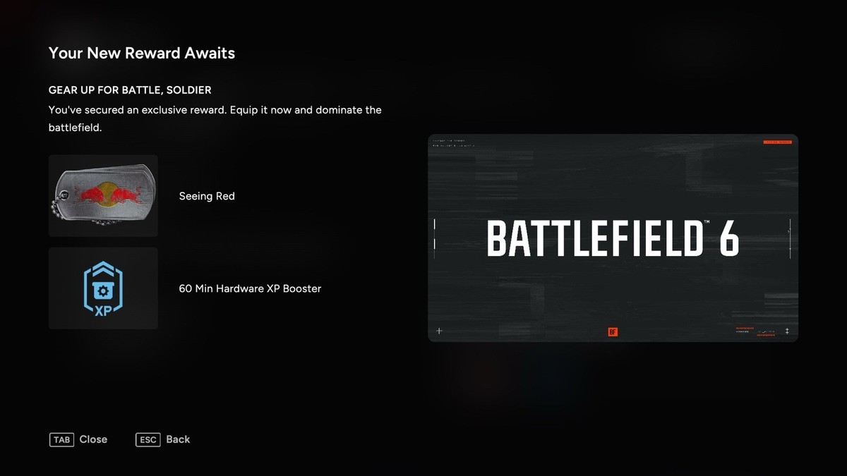 Battlefield 6 - Red bull Dog Tag Code 【Code expire 31/1/2026