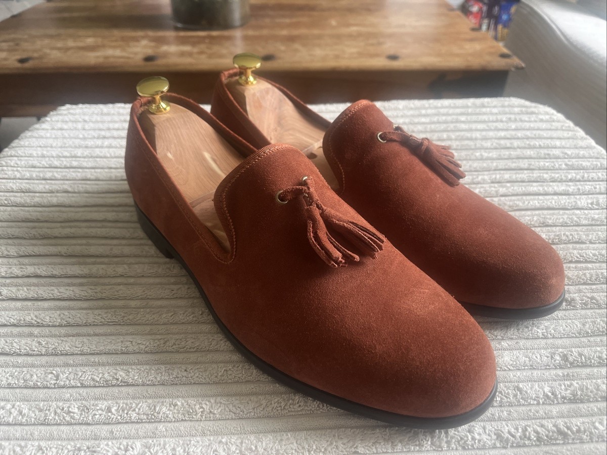 Duke & Dexter Suede Tobacco Tassel Loafers You should be slipping on loafers this summer. Here main image 2